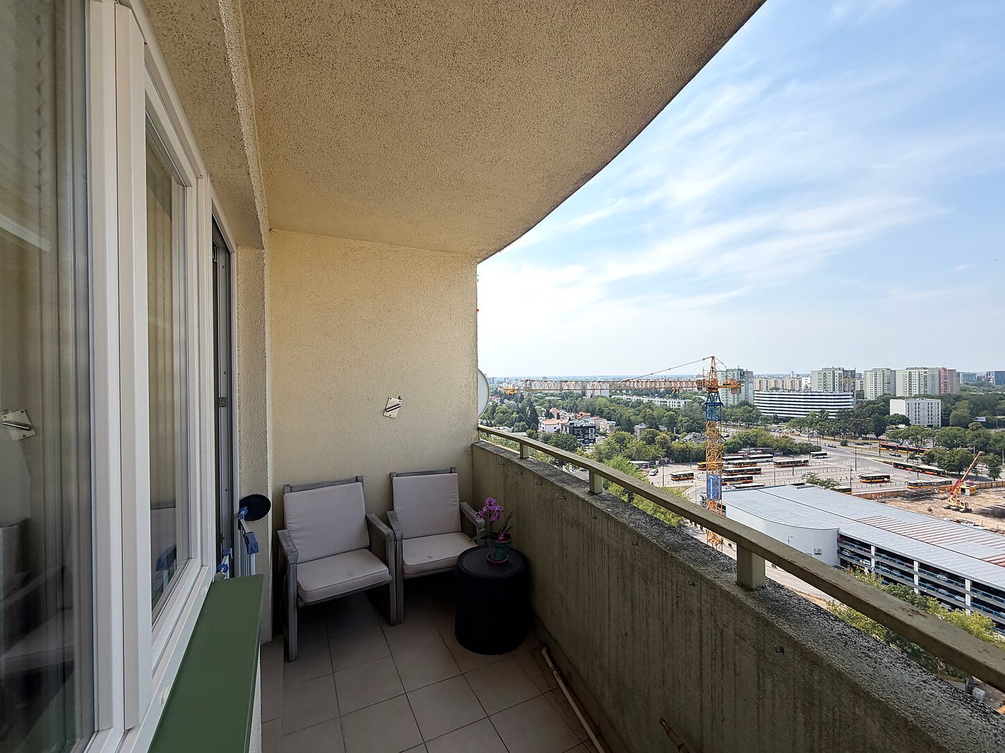 Balkon z panoramą