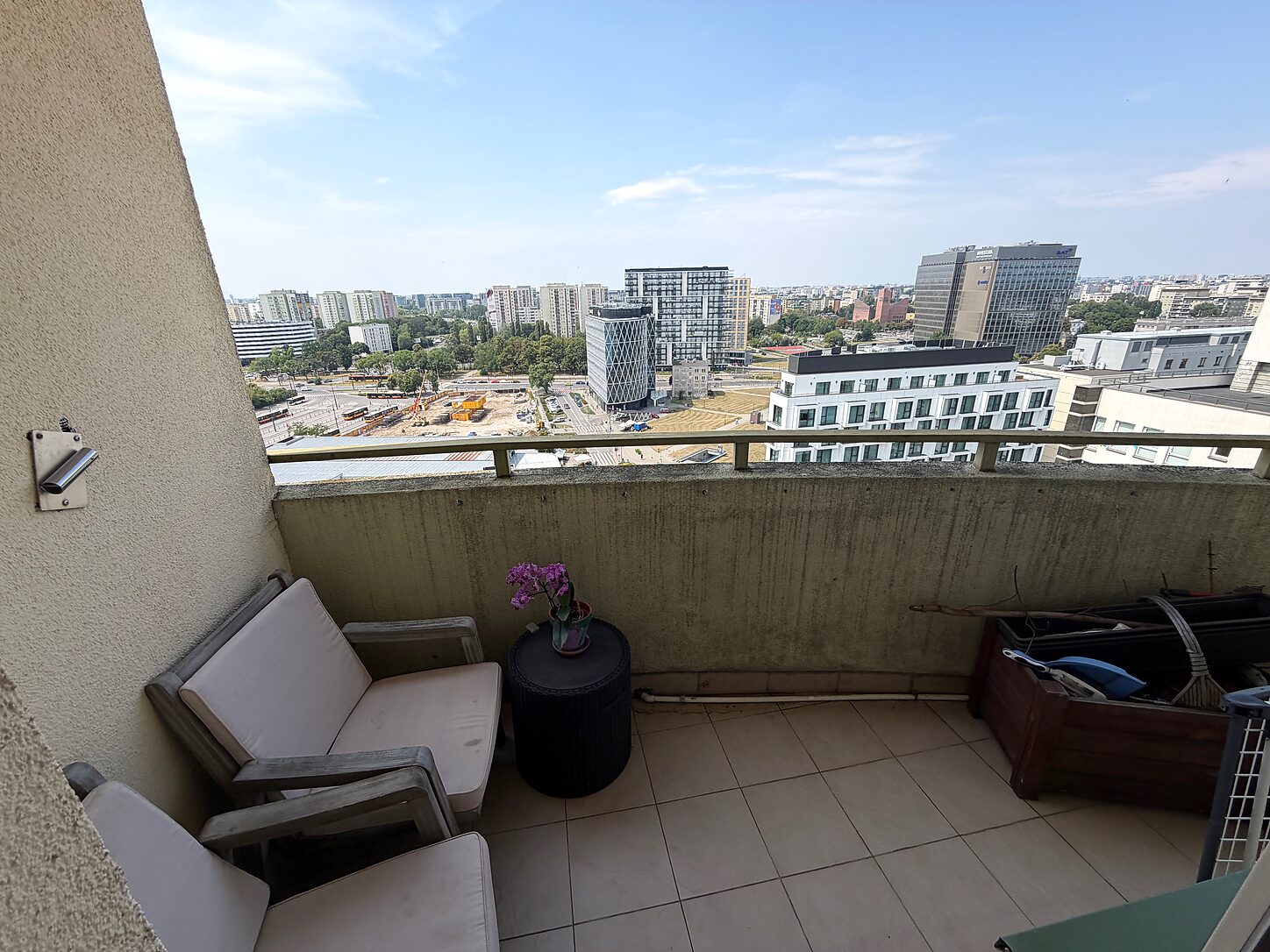 Balkon - panorama Warszawy