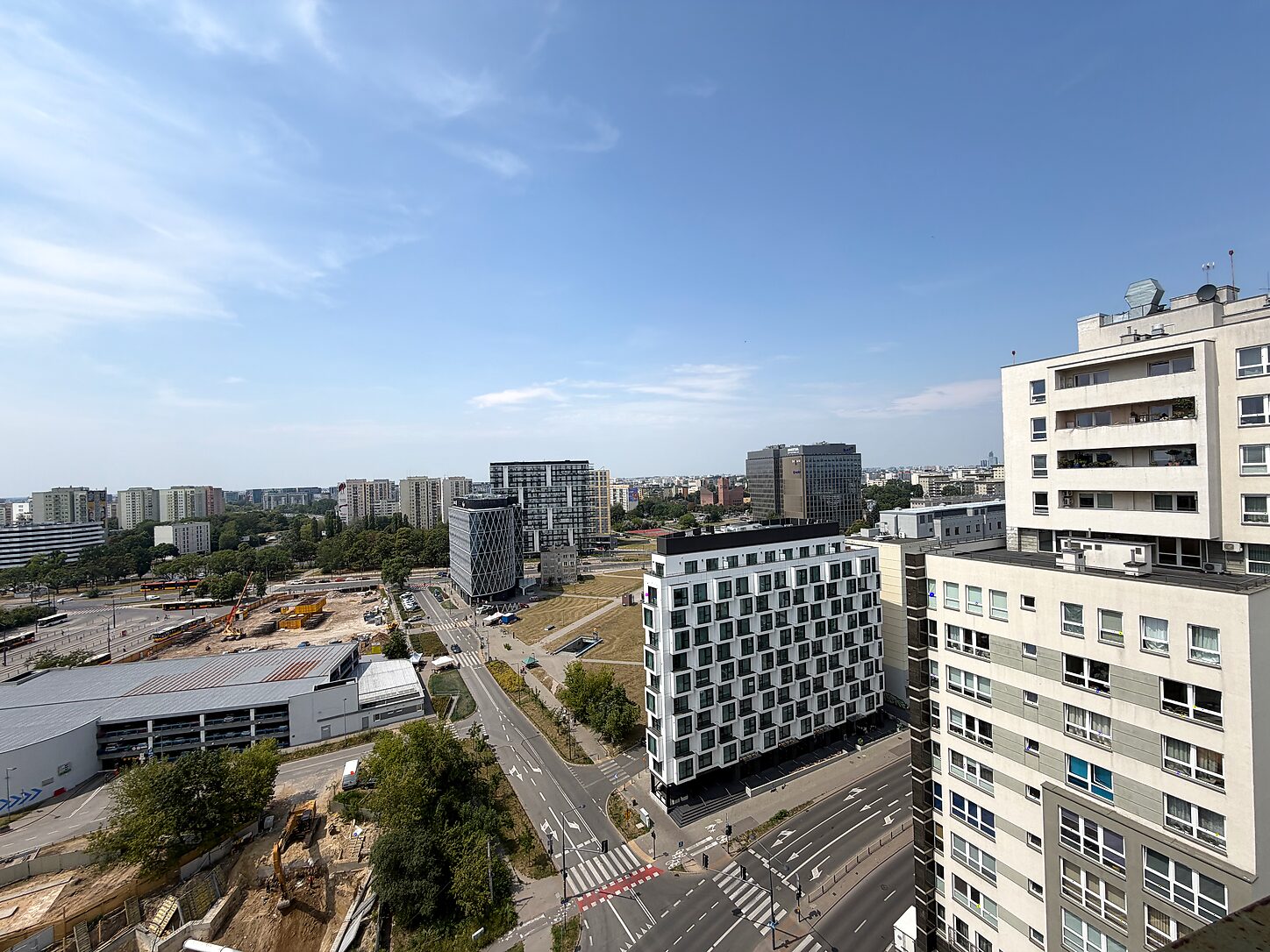 Panorama Warszawy z 15. piętra